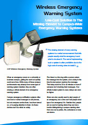 Wireless Emergency Warning System Bulletin